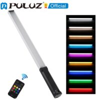 PULUZ RGB Handheld LED Light Wand Rechargeable Photography 9 colors Light Stick 12 Brightness Levels 1000 Lumens 3200-5600K