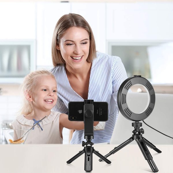 Photo Remote Fill Lihgt 26CM Photography Lighting Phone Ringlight Tripod Stand Photo Led Selfie Ring Lamp Fill Youtube Live