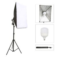 Photography Lighting 2m Light Tripod stand 50*70CM Photo Studio Softbox 50W Dimmable LED lamp