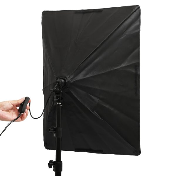 Photography Lighting 2m Light Tripod stand 50*70CM Photo Studio Softbox 50W Dimmable LED lamp