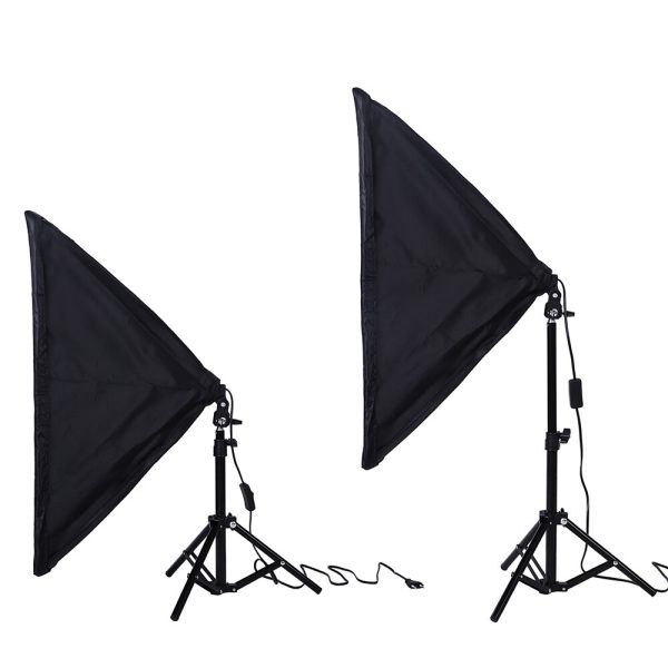 Photography SoftBox Lighting Kit 50x70cm Softbox 75cm Light Stand Tripod Small Photo Box