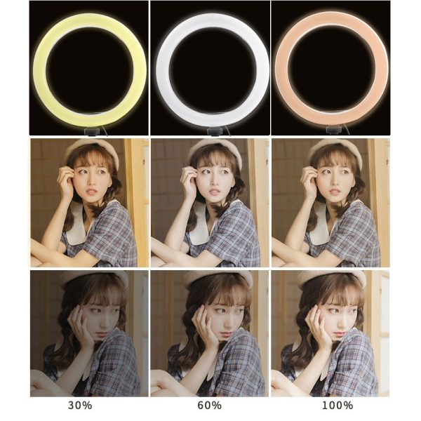 Portable Selfie Ringlight Adjustable Tripod Remote Photography Lighting Phone Photo Led Ring