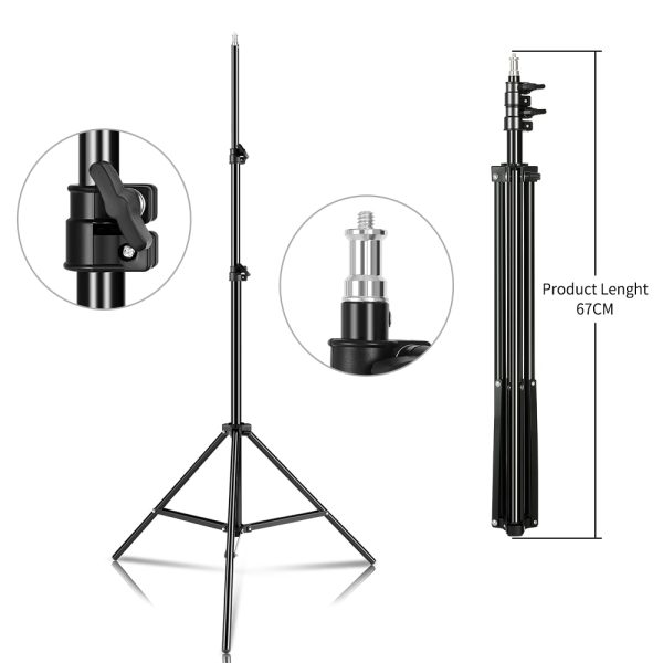 Professional Adjustable 2M(79in) Light Stand Tripod With 1/4 Screw Head