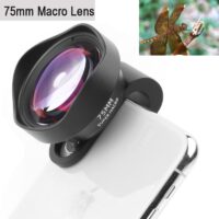 Professional Phone Camera Lens 75mm Macro Lens HD DSLR Effect Clip-on for iPhone 13