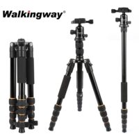 Q666 Lightweight Camera Tripod Stand Stativ trípode Portable Professional Aluminum