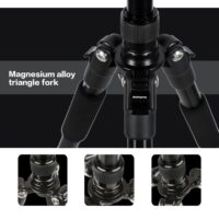 Q666 Lightweight Camera Tripod Stand Stativ trípode Portable Professional Aluminum