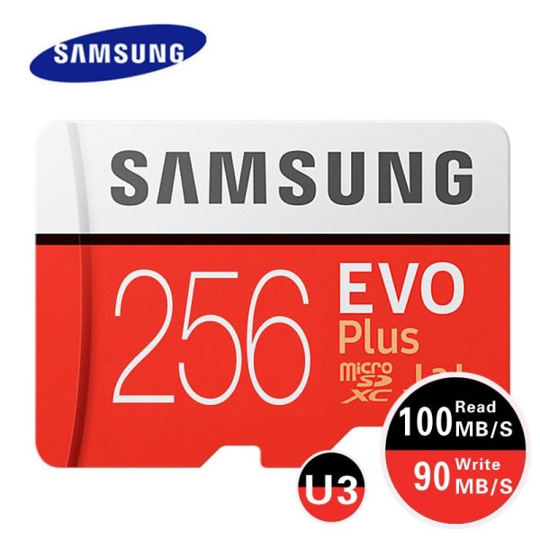 SAMSUNG EVO Plus 512GB 256GB Memory Card 128GB U3 4K Micro SD Card