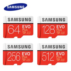 SAMSUNG EVO Plus 512GB 256GB Memory Card 128GB U3 4K Micro SD Card