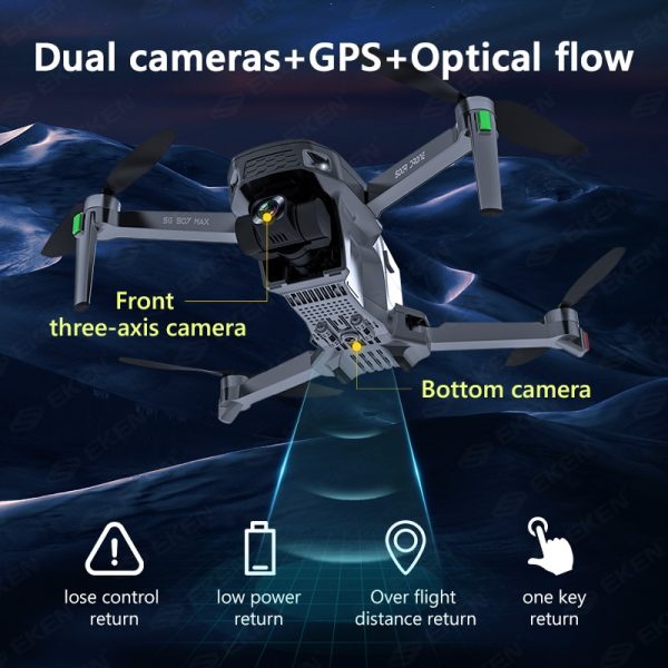 SG907 MAX 4K Camera Drone With 3-Axis Gimbal Stabilizer Professional GPS Optical Flow WIFI FPV