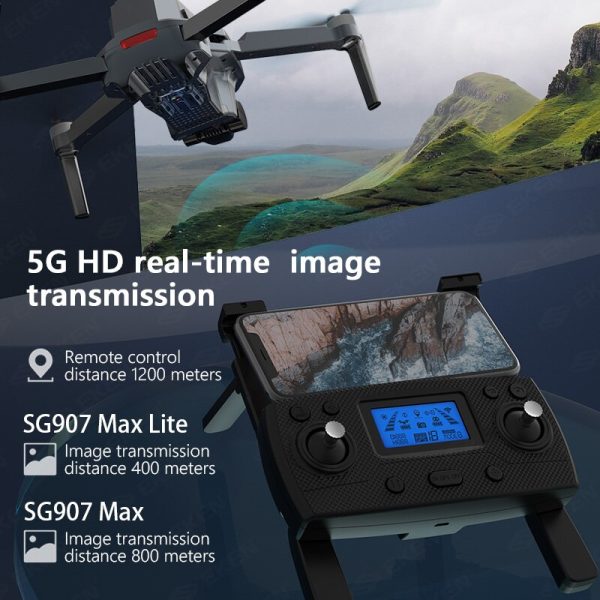 SG907 MAX 4K Camera Drone With 3-Axis Gimbal Stabilizer Professional GPS Optical Flow WIFI FPV