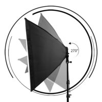 SH Photography Softbox Lighting Kit Four Lamp Softbox Kit 50x70CM Soft Box