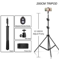 SH Selfie Tripod 1/4 Screw Head Aluminum Tripod For Phone Stand Mount Digital Camera