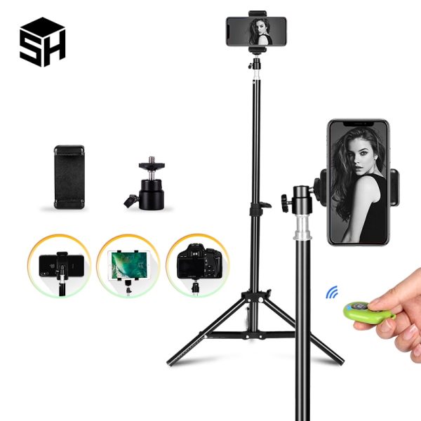 SH Selfie Tripod 1/4 Screw Head Aluminum Tripod For Phone Stand Mount Digital Camera