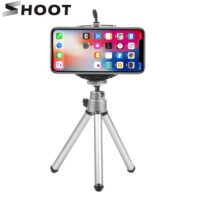 SHOOT Mini Flexible Tripod for iPhone 11 Pr XR 8 Samsung Xiaomi Huawei Cell Phone With Phone Clip Tripod Stand for Mobile Phone