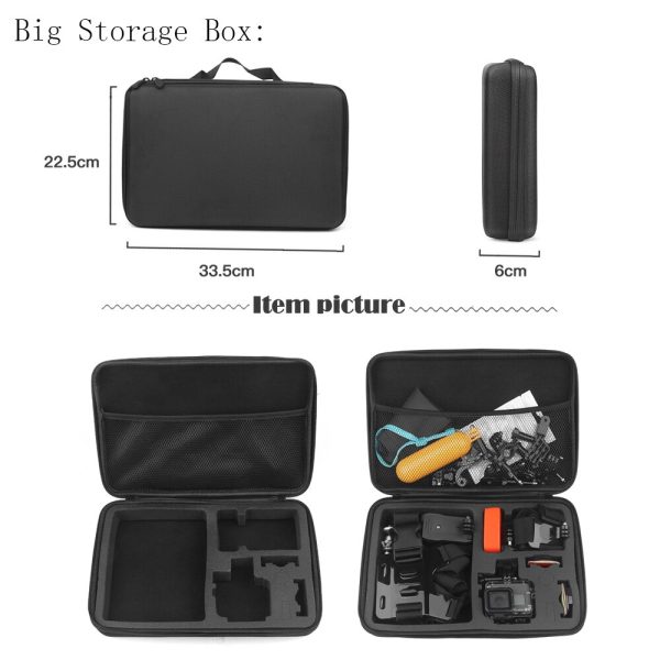 SHOOT Portable Eva Collection Case Box for GoPro Hero 10 9 8 7 Black