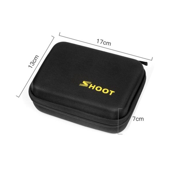 SHOOT Portable Small EVA Action Camera Case for GoPro Hero 10 9 8 7 Black Yi 4K Sjcam Sj4000