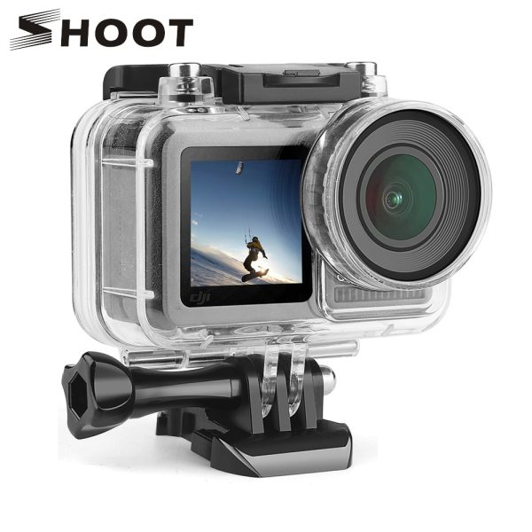 SHOOT Underwater Waterproof Case for DJI Osmo Action Camera Diving Protective Housing Shell