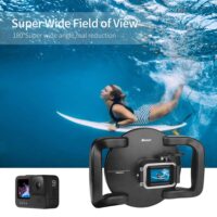 SHOOT for GoPro 10 9 Diving Dome Port with Dual Handle Trigger Underwater Waterproof Housing Case Cover for GoPro Hero 10 Black