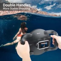 SHOOT for GoPro 10 9 Diving Dome Port with Dual Handle Trigger Underwater Waterproof Housing Case Cover for GoPro Hero 10 Black