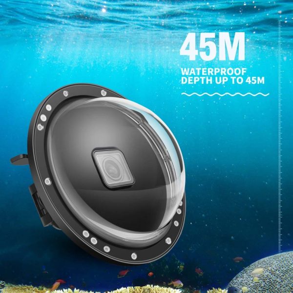 SHOOT for GoPro 10 9 Diving Dome Port with Dual Handle Trigger Underwater Waterproof Housing Case Cover for GoPro Hero 10 Black