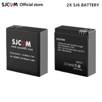 SJCAM 2PCS SJ6 Battery 3.8V 1000mAh 3.8Wh Rechargeable Li-ion Battery