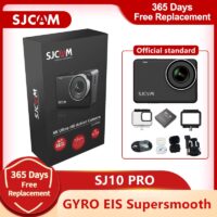 SJCAM SJ10 Pro Action Camera Gyro EIS Supersmooth 4K 60FPS WiFi Remote 1300mAh Battery