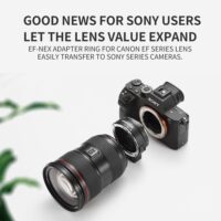 SOONPHO EF-NEX Lens Mount Adapter for Sony Canon EF EF-S lens to E-mount NEX A7 A7R A7s NEX-7 NEX-6 5 Camera Full Frame