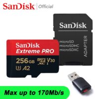 SanDisk Extreme PRO Micro SD Card 128GB Up to 170MB/s 64GB 256GB A2 V30 U3