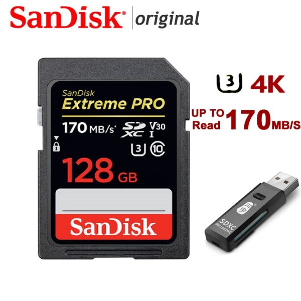 SanDisk Extreme Pro/Ultra SD Card 64GB SDXC SD 128GB 32GB Class10 Flash Memory Card