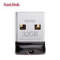 SanDisk USB Flash Drive Cruzer Fit CZ33 64GB 32GB 16GB Super Mini Pen