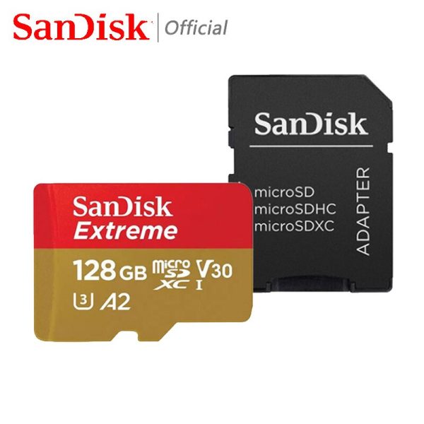 Sandisk Extreme Memory Card 128GB Micro SD Card 512GB A2 A1 V30 U3 Flash Card