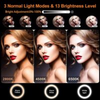 Selfie soft Ring Light RGB With Tripod Stand Fill LED RingLight Phone Photography Rim Light