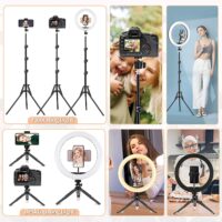 Selfie soft Ring Light RGB With Tripod Stand Fill LED RingLight Phone Photography Rim Light