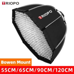 Triopo 55cm 65cm 90cm 120cm Bowens Mount Octagon Umbrella Outdoor SoftBox