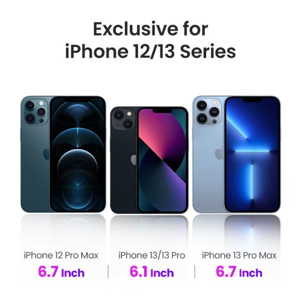 UGREEN 2PCS Full Cover Phone Screen Protector for iPhone 13 12 Pro Max Tempered Protective Glass