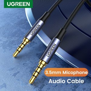 UGREEN 3.5mm Aux Cable 4 Pole TRRS 4-Conductor Auxiliary Male to Male Stereo