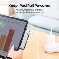 UGREEN 4K@60Hz USB C HUB for iPad Pro USB Type C 3.1 to HDMI 2.0 USB 3.0 PD 100W 3.5mm