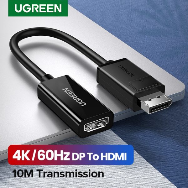 UGREEN 4K Displayport DP to HDMI Adapter 1080P Display Port Cable Converter