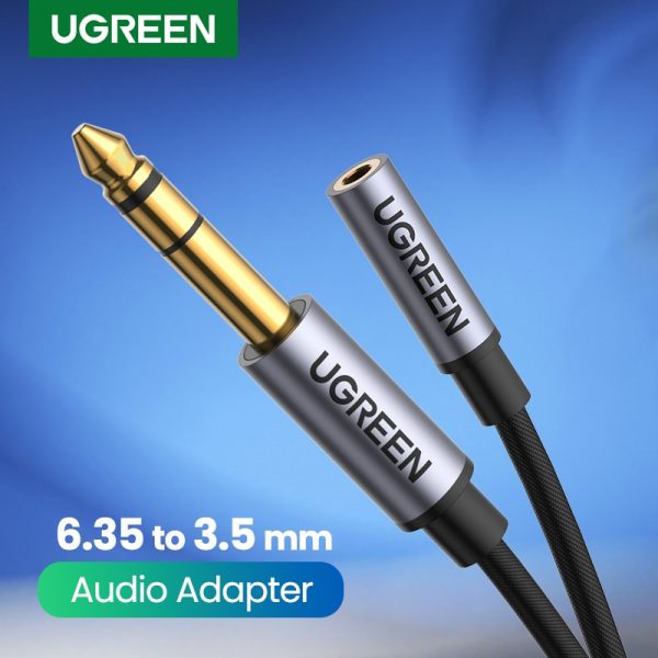 UGREEN 6.5mm to 3.5mm Headphone Adapter TRS 6.35mm 1/4 Male to 3.5mm 1/8 Female