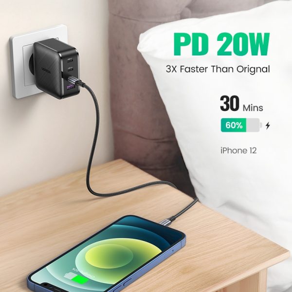 UGREEN 65W GaN Charger Quick Charge 4.0 3.0 Type C PD USB Charger