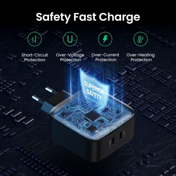 UGREEN 66W PD Charger Quick Charge 4.0 3.0 Type C PD USB Charger