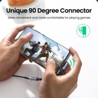 UGREEN 90 Degree Gaming Type C 3.5 Jack Earphone USB C to 3.5mm AUX