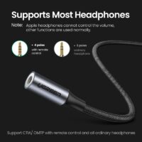 UGREEN 90 Degree Gaming Type C 3.5 Jack Earphone USB C to 3.5mm AUX