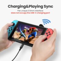 UGREEN Bluetooth 5.0 Transmitter for Nintendo Switch Lite 3.5 3.5mm Audio Adapter