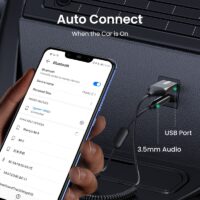 UGREEN Bluetooth Aux Adapter Bluetooth 5.0 Car Receiver USB