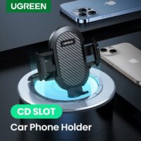 UGREEN Car Phone Holder Stand For Mobile Phone CD Slot Gravity Car Phone Stand