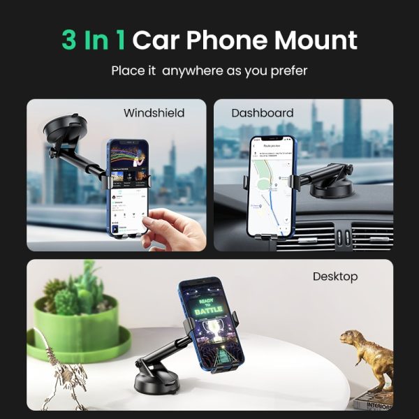 UGREEN Car Phone Holder Stand Gravity Car Suction Cup Phone Stand