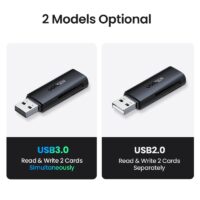 UGREEN Card Reader USB 3.0 2.0 to SD Micro SD TF Memory Card Adapter