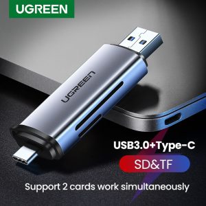 UGREEN Card Reader USB 3.0&Type C to SD Micro SD TF Card Reader