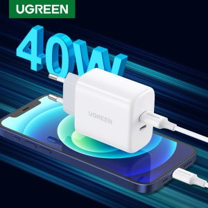 UGREEN Dual 20W PD USB C Charger for iPhone 13 Quick Charge 4.0